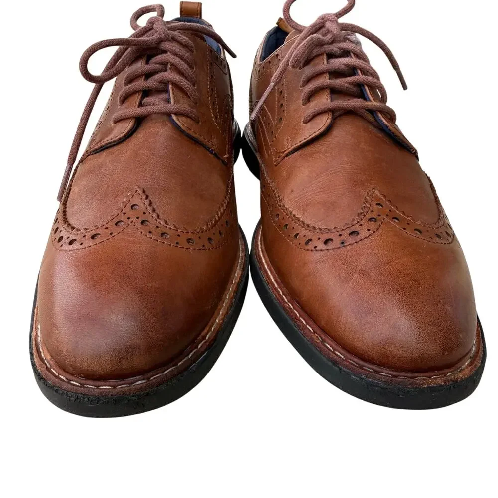 Cole Haan Grand Shadowlite Wingtip Oxfords Brown Leather Lace‎ Up Men’s - Size 8